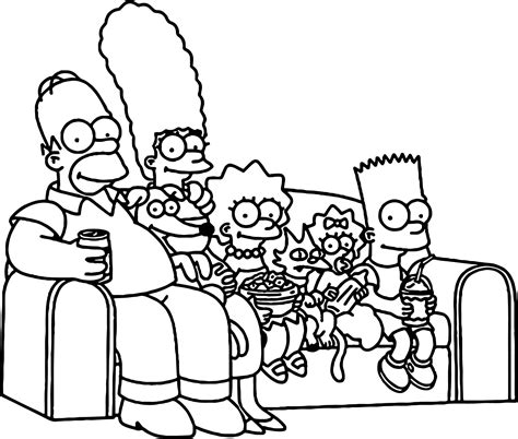 the simpsons coloring pages to print